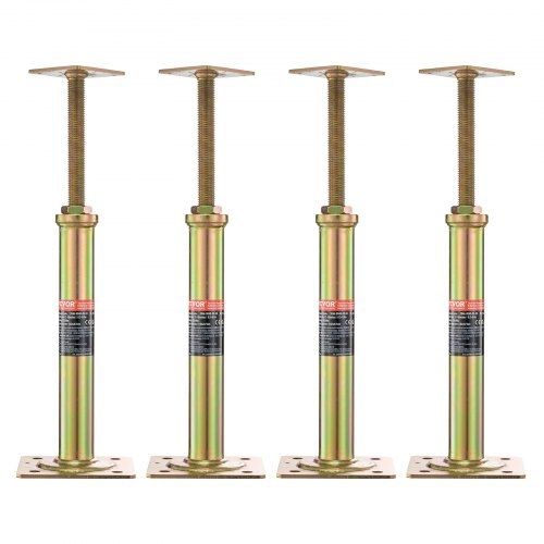 4PCS Adjustable Floor Jack Post House Floor Leveling Lift 29.5 cm-40.6 cm Height
