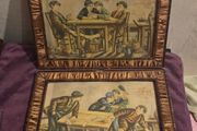 Pair of Vintage Children Playing Cards - Framed prints