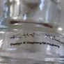 IKEA  PORTA VELAS Clear Glass Candle Holders K & M Hagberg w sticker pair 2 1/4" H Image 5