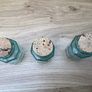 Set of three vintage green tinge bottles Image 4