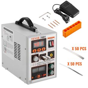 Cordless Spot Welder, 788H Pulse Spot Welder and Battery Charger, Portable High Power Cordless Welder with 2 Welding Modes and LED Lighting for 0.15mm Pure Nickel, 18650 14500 Battery