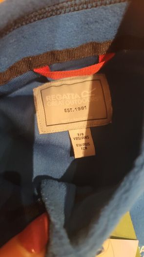 Regatta Great Outdoors Kids' Hot Shot II Half Zip Fleece Oxford Blue Age 7/8 years