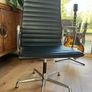 Eames EA 108 High-Backed Leather Swivel Chair Image 6