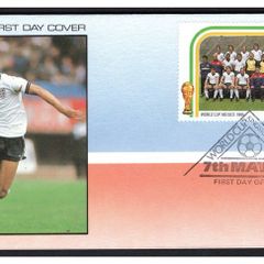 1986 St Vincent First Day Cover for Mexico Football (FIFA) World Cup 86 Featuring England Team First Day Cover (FDC)