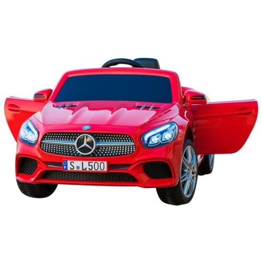 Mercedes-Benz license ride on car 12V kids electric toy car with leather seat