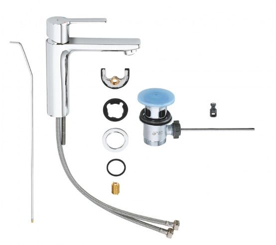 Grohe Lineare Basin mixer with pop-up waste
