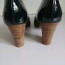 Xaira Black Patent Leather Court Shoes EU34 UK1 Block Heel Made in Spain BNIB  CAN POST Image 6