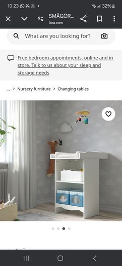 smagora ikea changing table