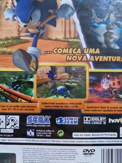 Sonic Unleashead PlayStation2 Ps2 Games Original