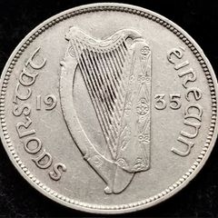 [#2114] - Ireland 1935 | Irish 2s | Irish Florin | Salmon | KM.7