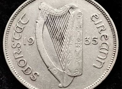 [#2114] - Ireland 1935 | Irish 2s | Irish Florin | Salmon | KM.7