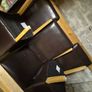 8 Dark Brown Kitchen chairs Image 2