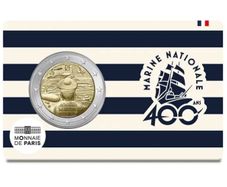 France 2 Euro Commemorative Coin 2026 - The French Navy. Coincard. BU