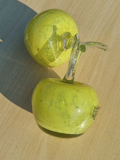 Two Murano Glass Apples