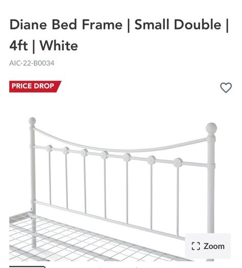 Bed Frame | Double | 4ft6 | White