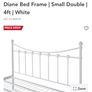 Bed Frame | Double | 4ft6 | White Image 5