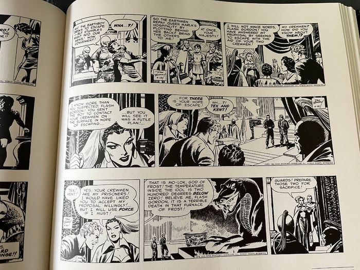 Two Hardback Flash Gordon/Mandrake the Magician Dailies comic books - New/Large Oversized