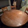 solid oak round 6 seater table Image 3