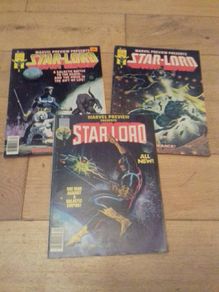 Marvel Preview Presents Star-Lord comics.