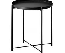 2 x Gladom black tray tables