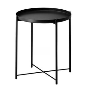 2 x Gladom black tray tables