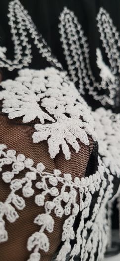 ZARA black and white layered mini skirt Sz XL (Fit 12-14UK) Rrp 59.99 (New)