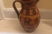 Earthenware decorative jug