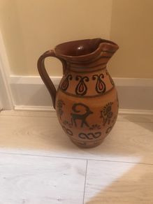 Earthenware decorative jug