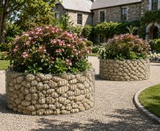 2 x Round Gabions (90x40) FREE Delivery