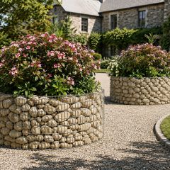 2 x Round Gabions (90x40) FREE Delivery