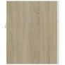 Sink Cabinet with Built-in Basin White and Sonoma Oak Chipboard Image 7
