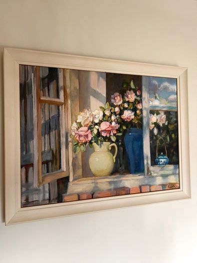 Oil painting by latvian artist Valery Baida 91x71cm