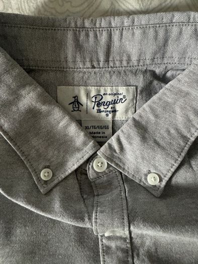 Original Penguin Grey Oxford Shirt XL