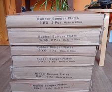 100kg Rubber Bumper Plate Package