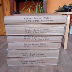 100kg Rubber Bumper Plate Package