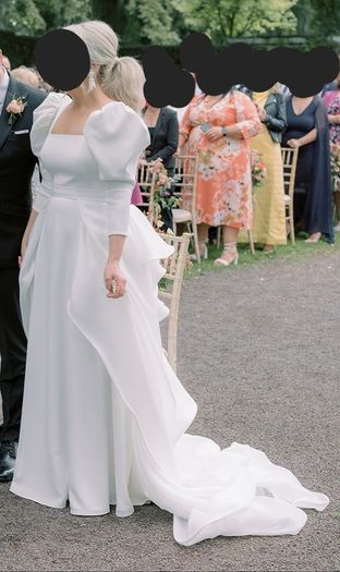 Wedding dress & overskirt