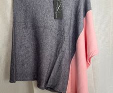 Kelly & Grace Two Tone Poncho