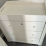 Mamas & Papas White Kids Mia Wardrobe and changing table Image 8