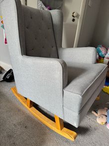 Cot Bed with mattress + Rocking Chair