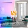 Bathroom Led Ceiling Light Smart - 24W RGBCW Color 3000-6500k Dimmable Bath Ceiling Lights Round with Remote Control Ceiling Lamp for Bedroom Hallway Kitchen Image 5