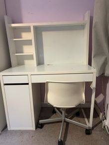 desk and chair