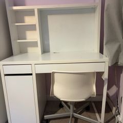 desk and chair
