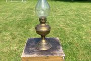 oil lamp with glass funnel