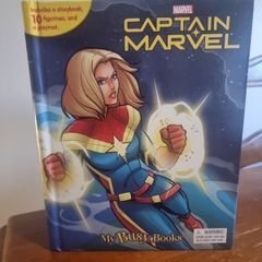 Captain Marvel My Busy Books - Storybook, 10 figurines, playmat,