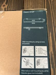 bathroom shelf in box