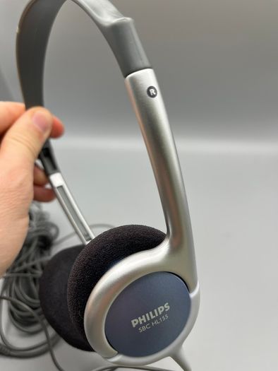 Philips HL155 6 M Cabled Headphones - Lightweight - Tested Working