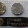 Rare East Germany DDR 1988 UNC Mint Coins set & Struck medal Image 2