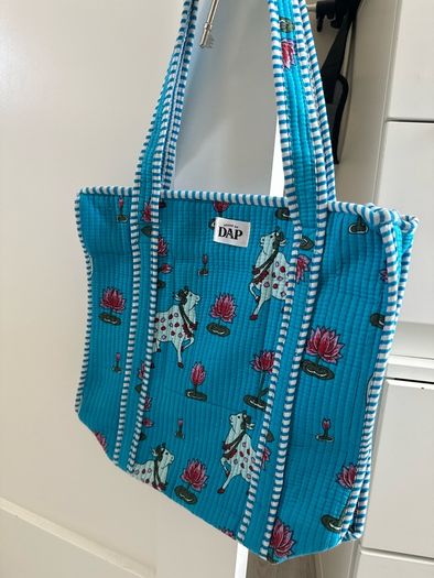Brand New Hand block printed Cotton Quilt Bag