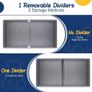 Toy Storage Box, 81L Foldable Kids Toy Chests & Boxes for Boys Girls,Toy Storage Organiser with Flip-top Lid, Childrens Storage Box for Clothes, Bedroom,Playroom, Kindergarten,Grey Image 7