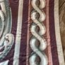 Vintage Crown Wallpaper Border Roll - Burgundy Baroque Acanthus (5m) Image 7